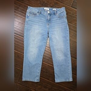 Nine West Womens Chrystie Capri Denim Jeans Size 8